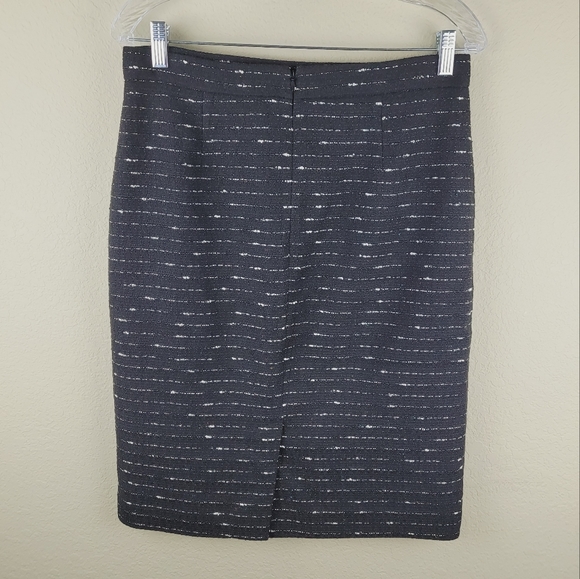 Nicole Miller for Mary Kay Womns Skirt 6 Black Tweed Confetti Pencil Skirt - Picture 2 of 11